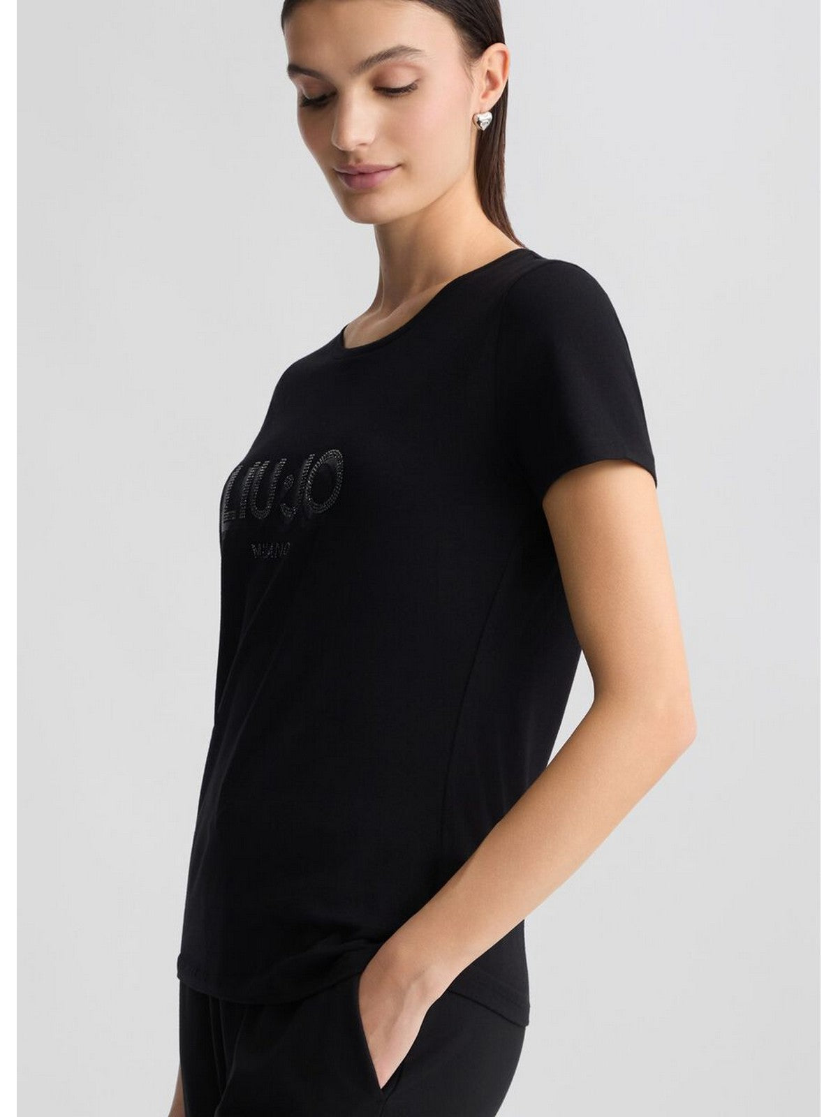 LIU JO SPORT T-shirt Donna  TA5214JS003 W9415 NERO/LIUJO