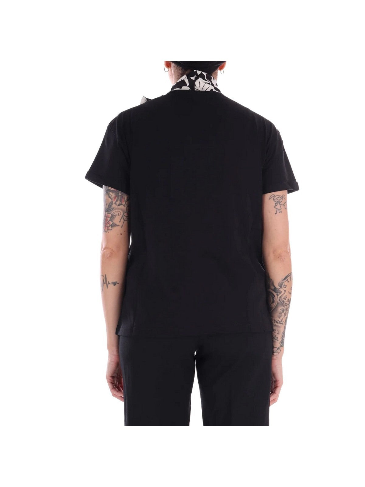 LIU JO WHITE T-shirt Donna  WA6189J6308 P9553 Nero/bl&wh arabo pp