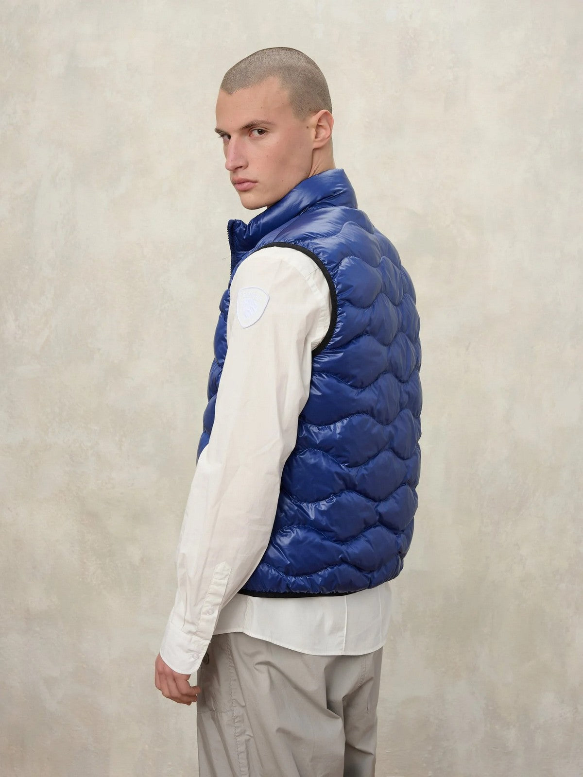 BLAUER Gilet Uomo DANNY 26SBLUX02184 005958 888RF BLU interno GREEN 60F