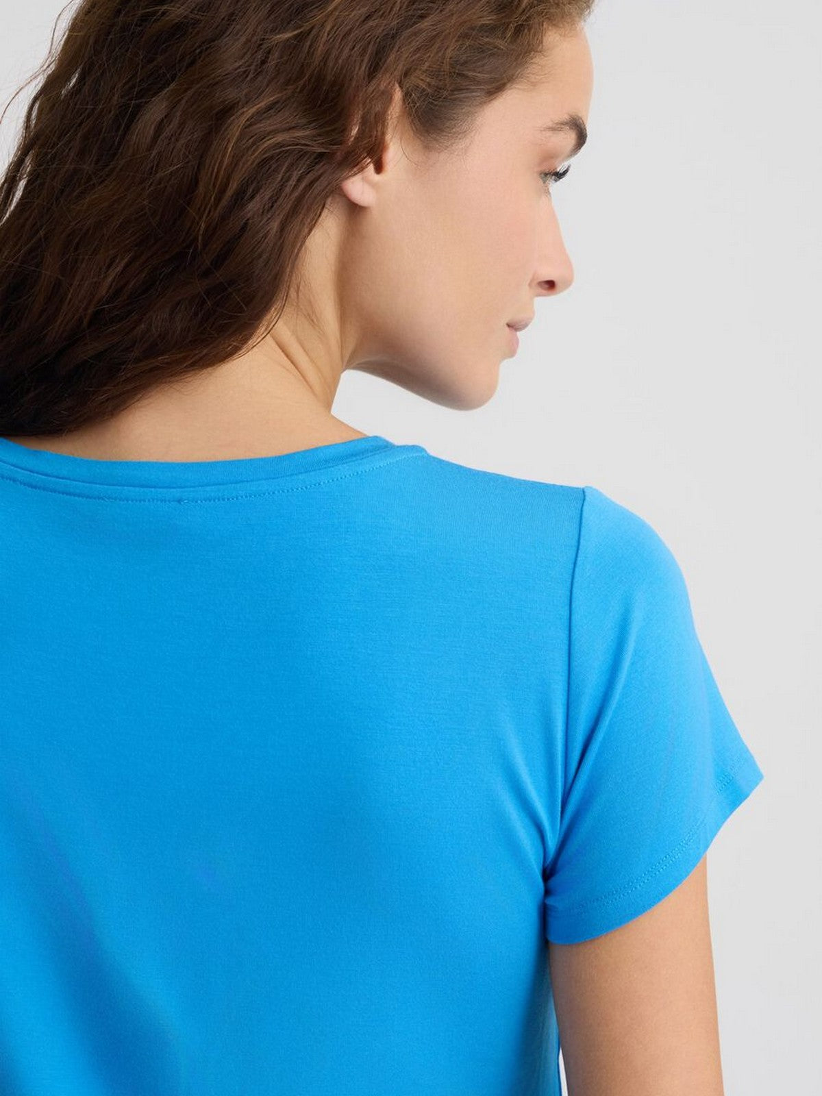 LIU JO BEACHWEAR T-shirt Donna  VA5157JS360 M9205 Blue moon/cascata gioboutiqueweb