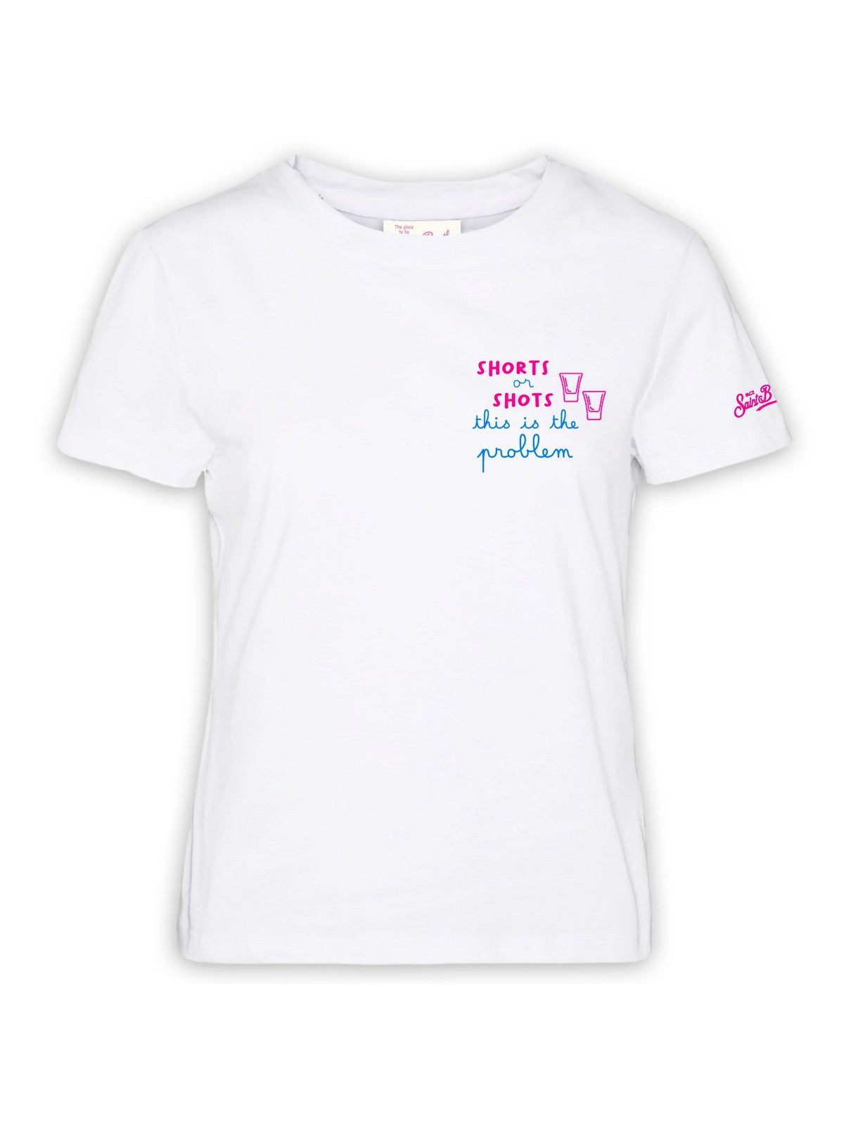 MC2 SAINT BARTH T-Shirt e Polo Donna  EMILIE 05751F SHORTS SHOTS 01 EMB
