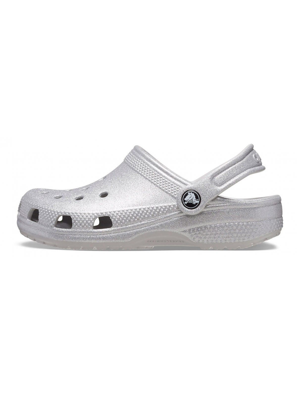 CROCS Pantoufle pour filles et garçons Classic Glitter Clog K 206993 0IC Argent