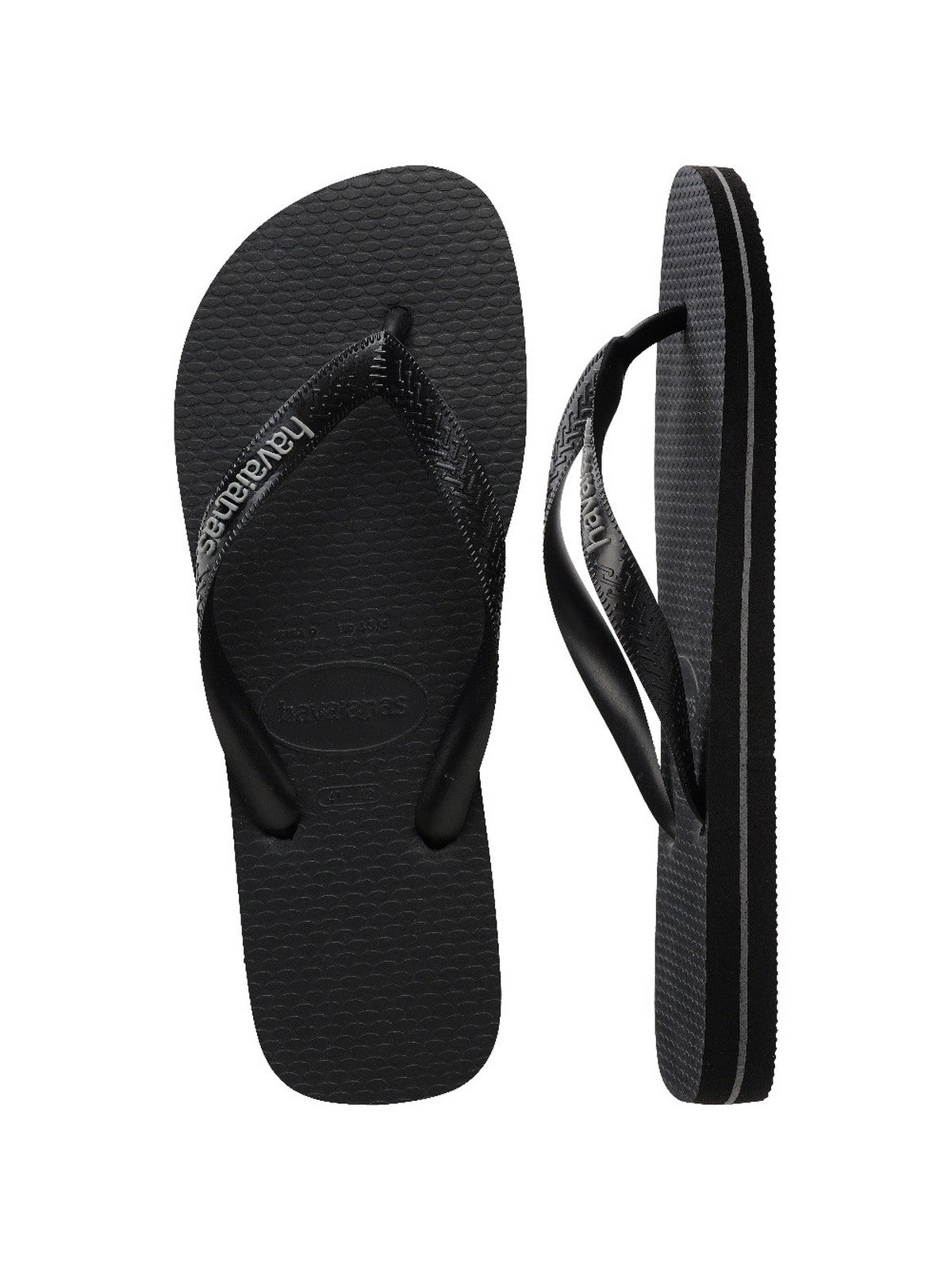 HAVAIANAS Infradito Uomo Hav. Top rubber Logo filette 4148756.0090 Nero gioboutiqueweb