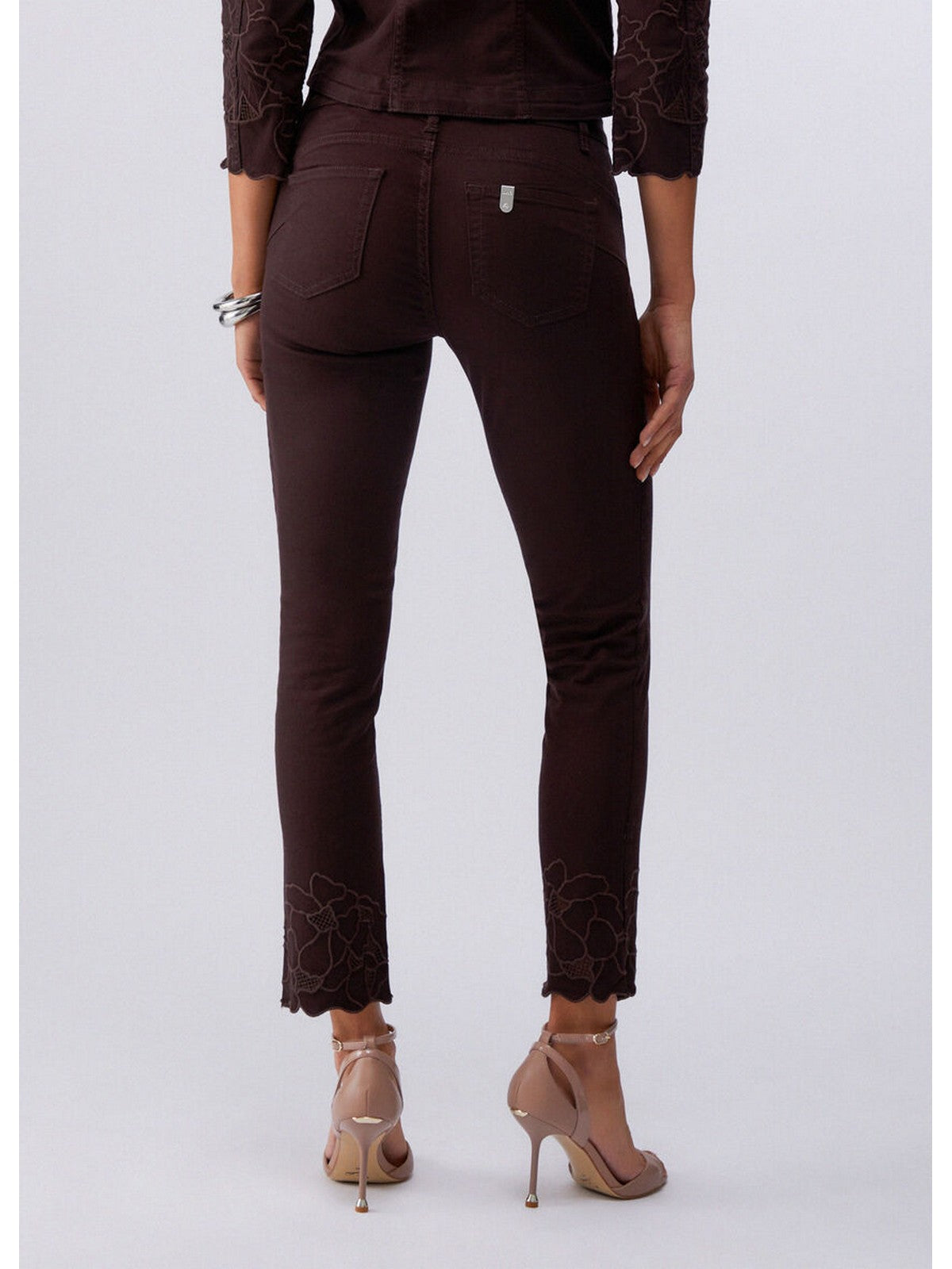 LIU JO WHITE Pantalone Donna  WA6260T367A P9688 Sacher/ric.flowers