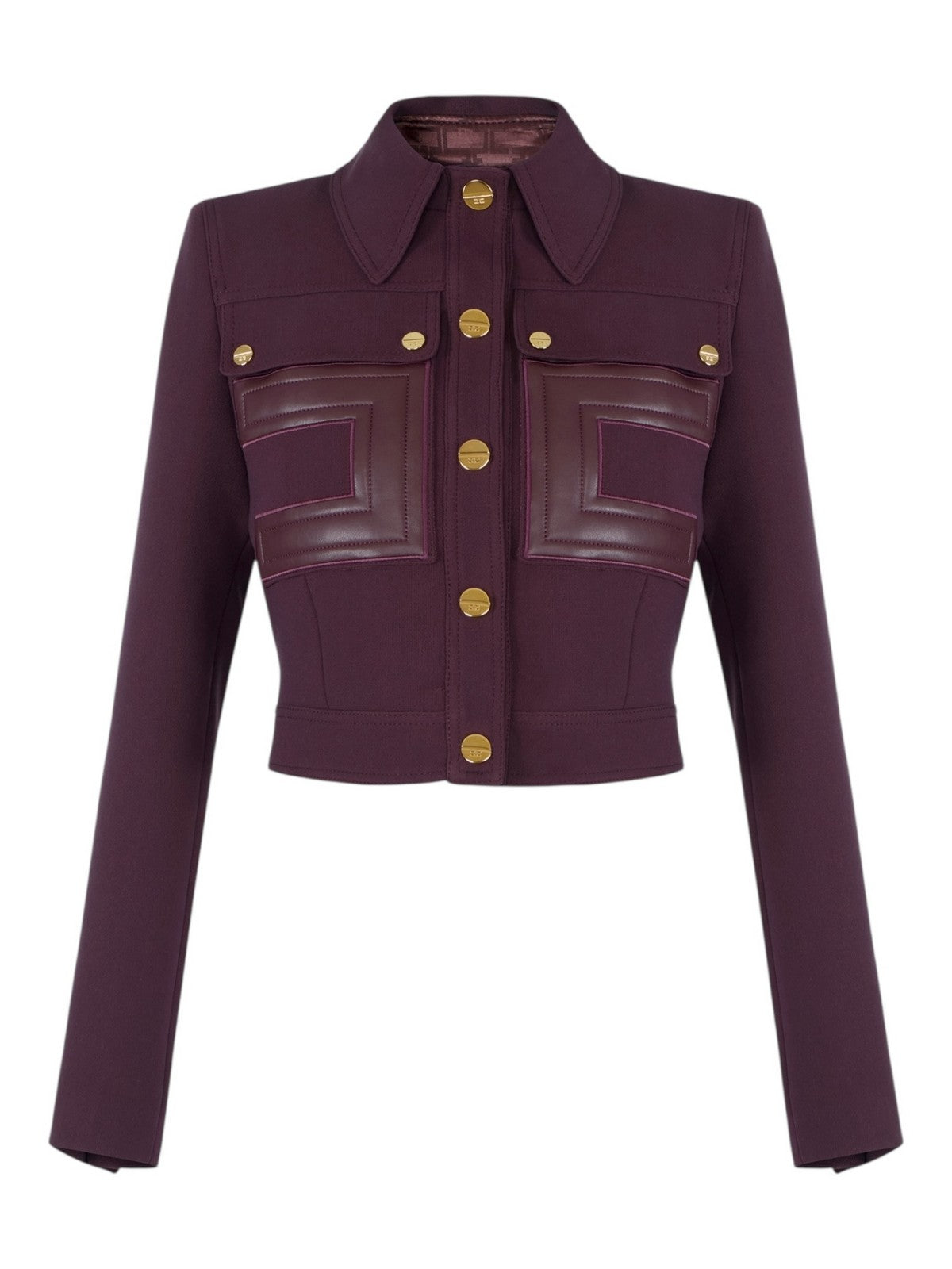 ELISABETTA FRANCHI Chaqueta femenina GI15957E2 E4 Merlot