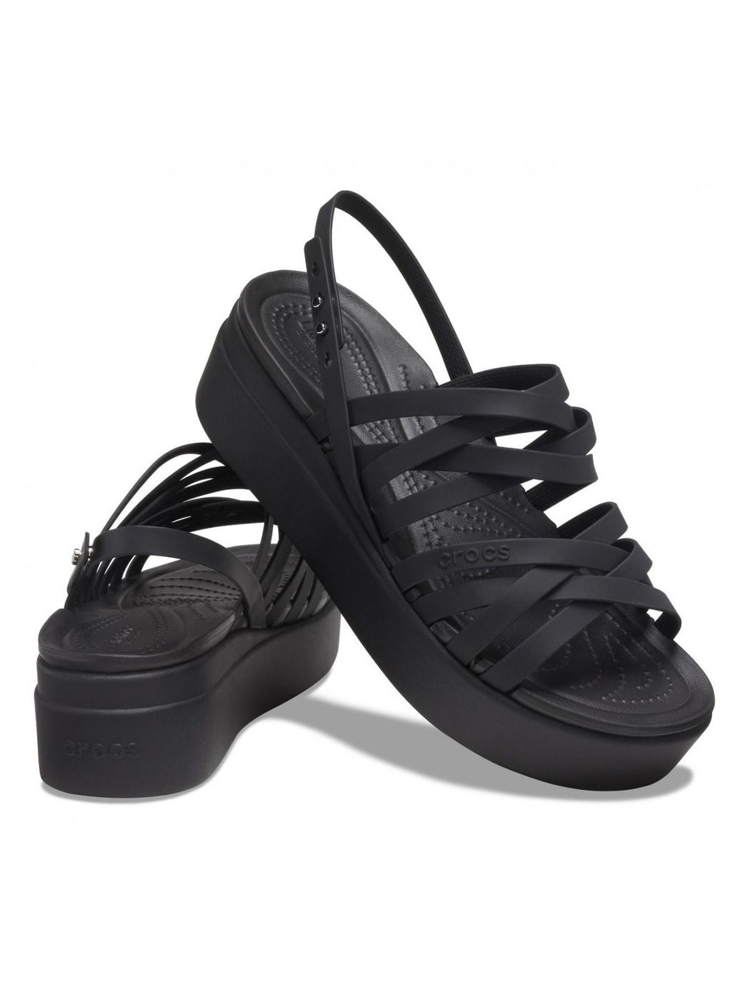 Crocs Sandalo Donna Brooklyn Strappy Low 206751 001 Negro