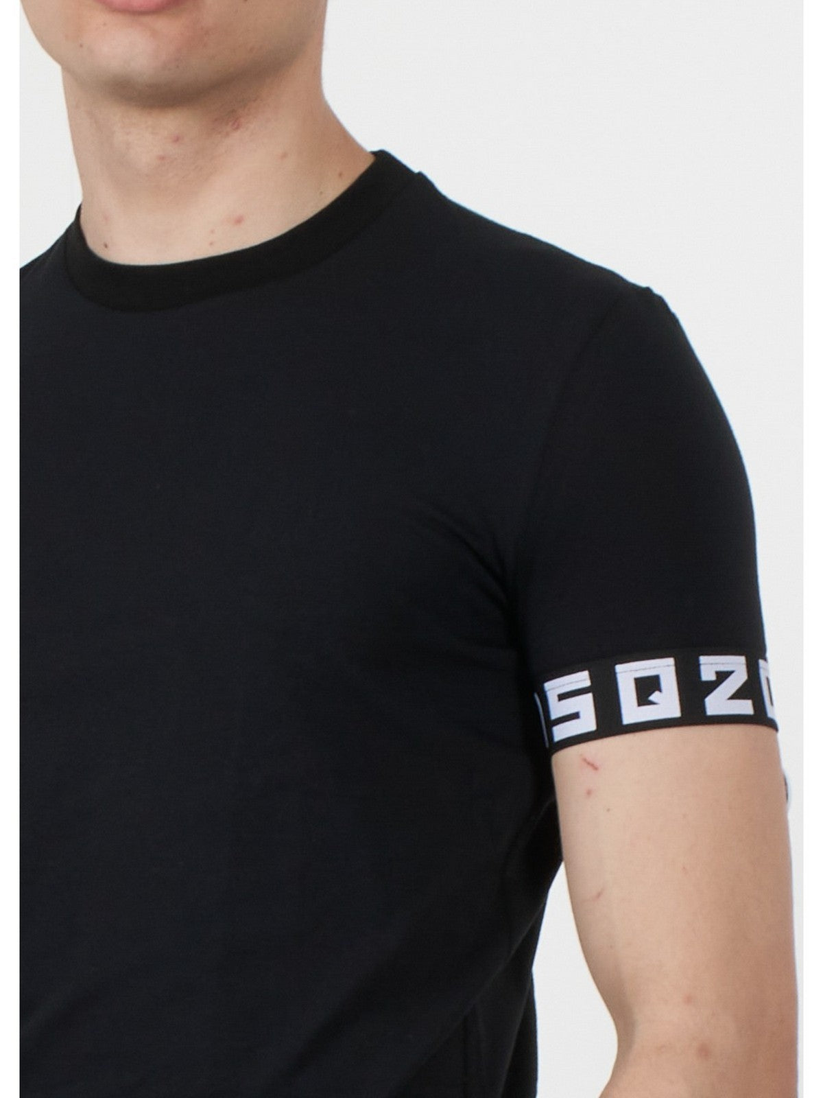 Camisetas DSquared2 y poste para hombres D9M3S513 003 Negro