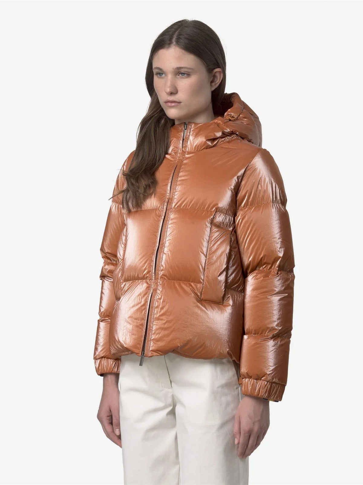 K-WAY Piumino Donna LETHILLE THERMO PEARLY K7136MW B3X ORANGE