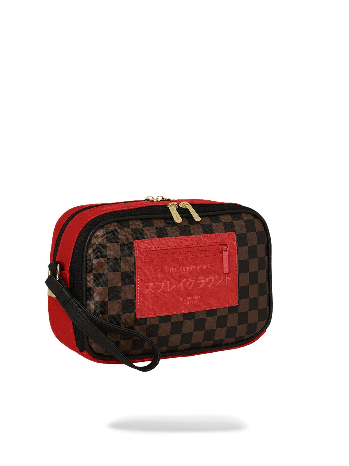 SPRAYGROUND Pochette Unisex adulto RED REDEMPTION MONTE TOILETRY BRICK 910B8899NSZ Marrone