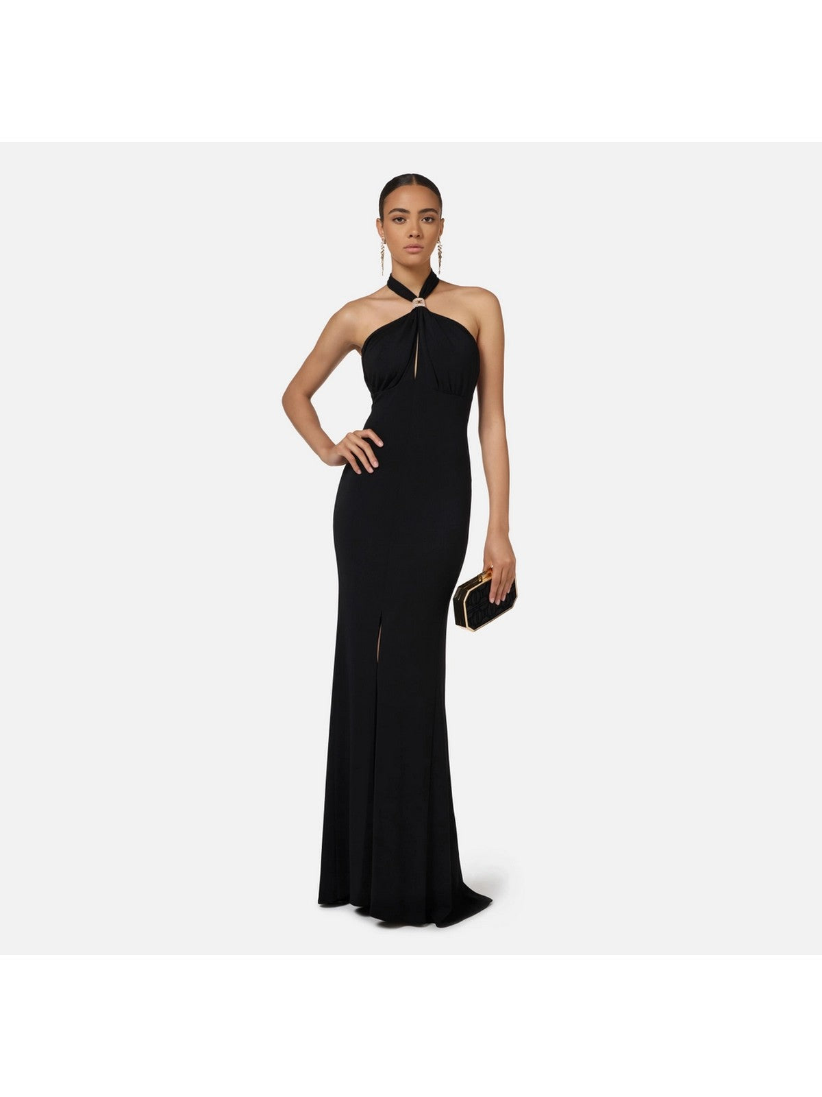 Elisabetta Franchi Frau Kleid AB71747E2 110 Schwarz