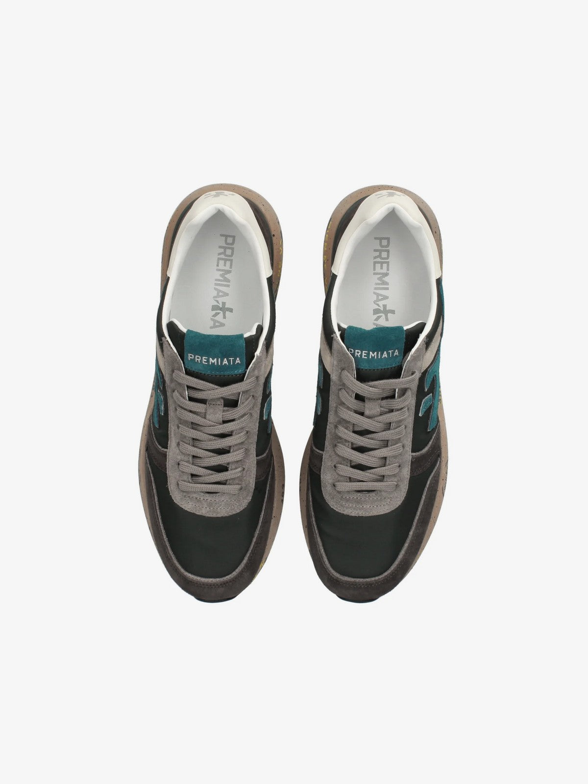 PREMIATA Sneaker Uomo  MICK VAR 7864 DARK GREEN/DARK BROWN