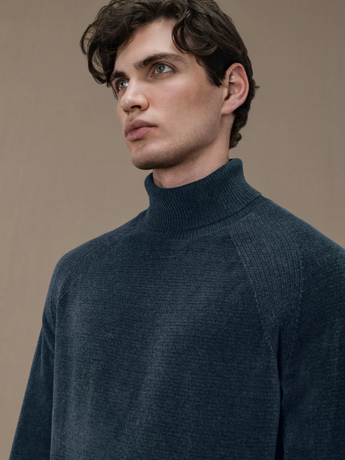 RRD Maglione dolcevita Uomo VELVET TURTLENECK KNIT W24133 62 Blu