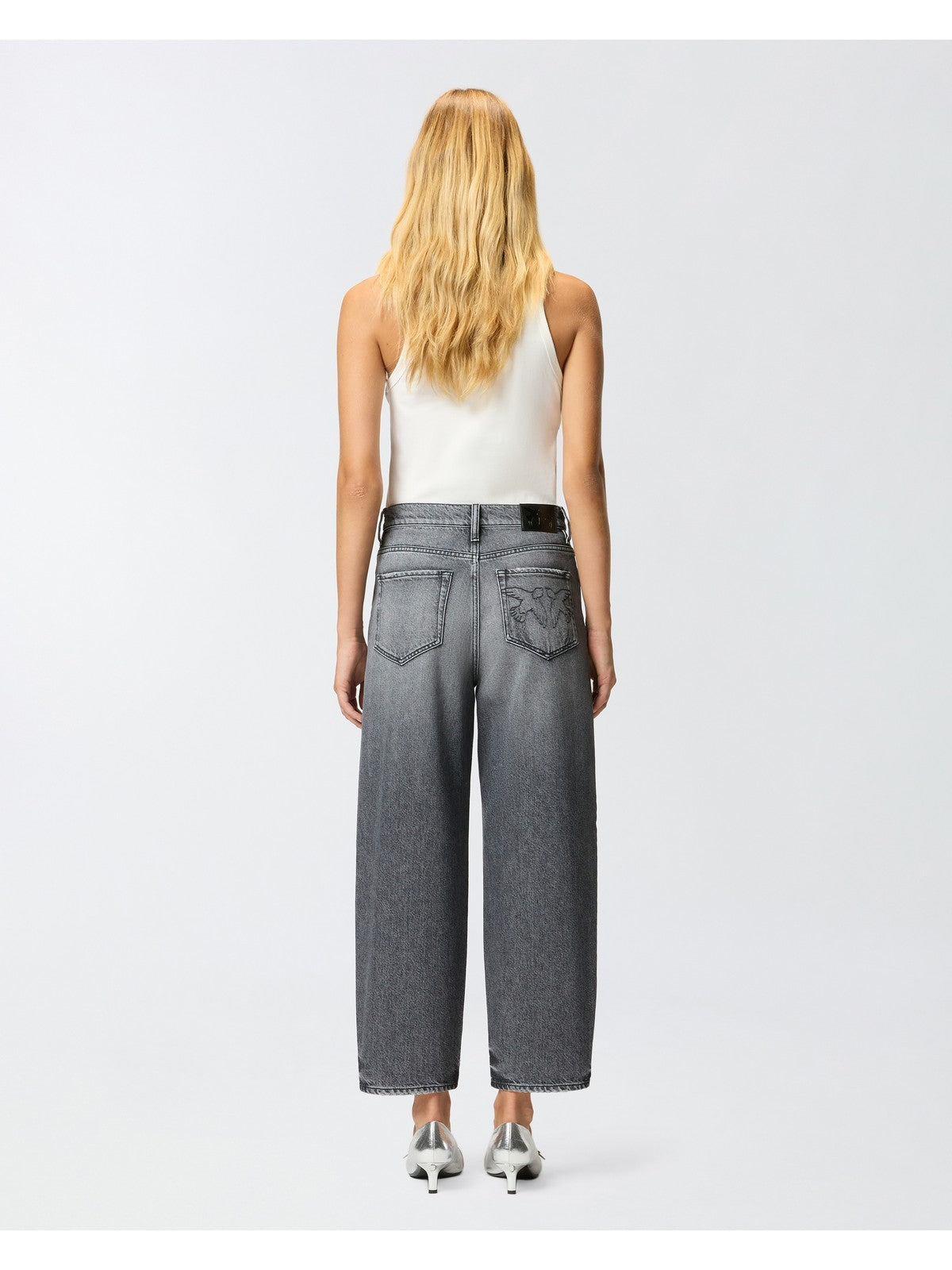 PINKO Jeans Donna ESTELLE EGG 103857-A2RY PJ9 LAVAGGIO DARK GRAY