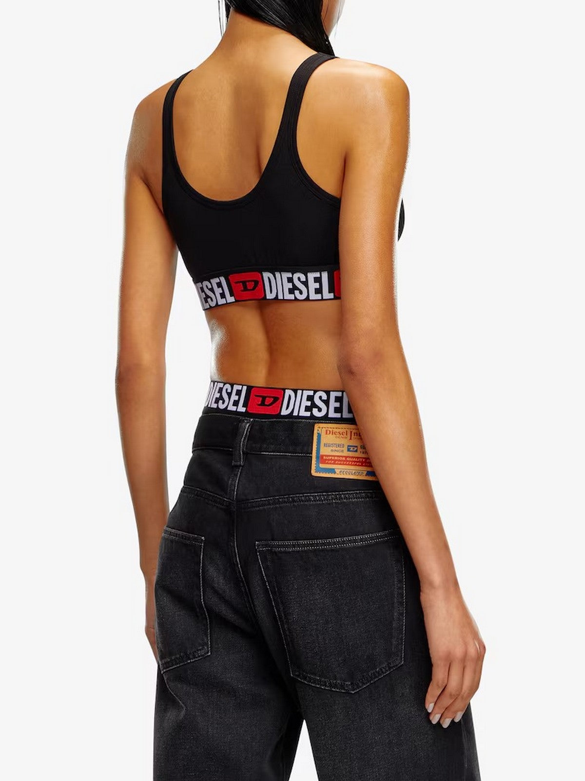 DIESEL Women's Top UFSB-ORIBA BRA A13122 0NJAP 9XX 004 - DEEP/BLACK