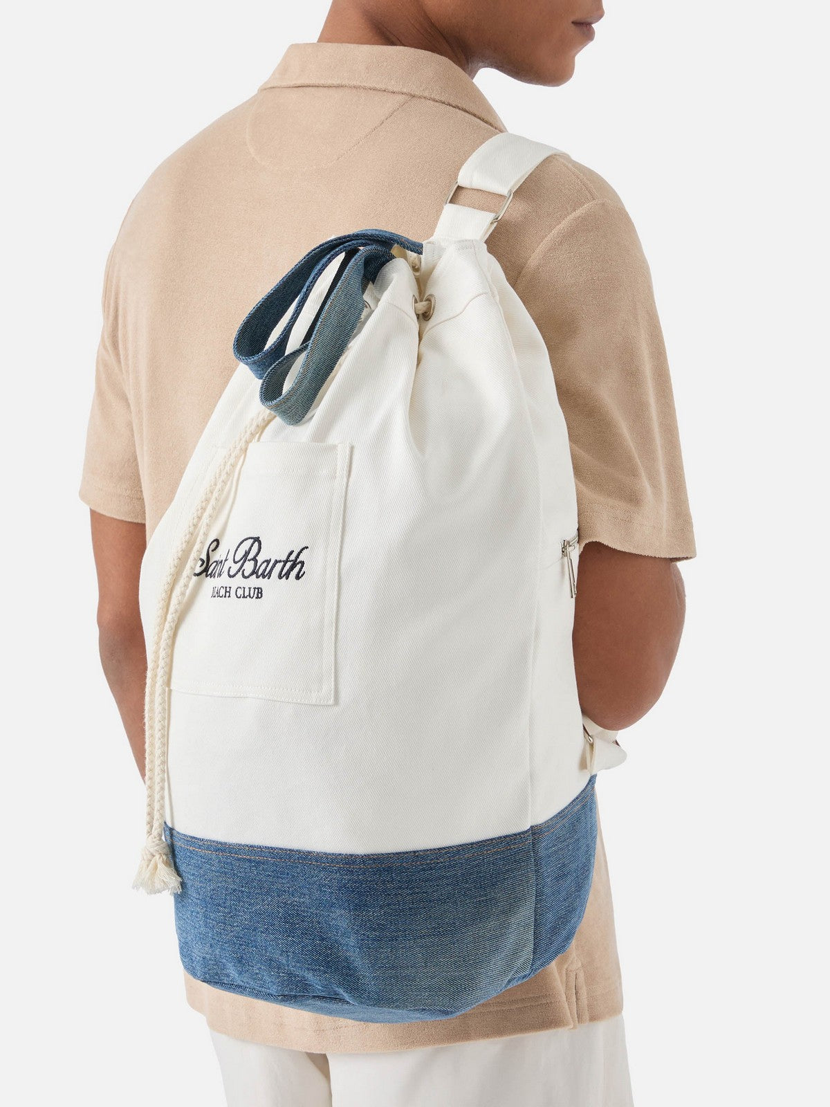 MC2 SAINT BARTH Zaino Donna  BEACH BACKPACK 00895L BIANCO