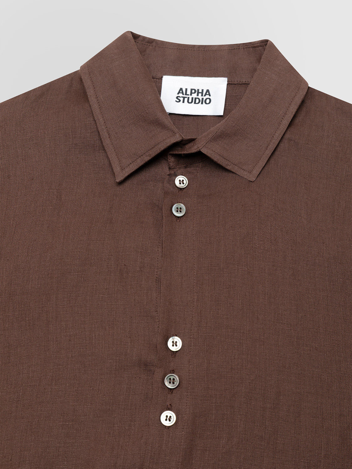 ALPHA STUDIO Camicia Uomo  AU-5370L 1009 CIOCCOLATO