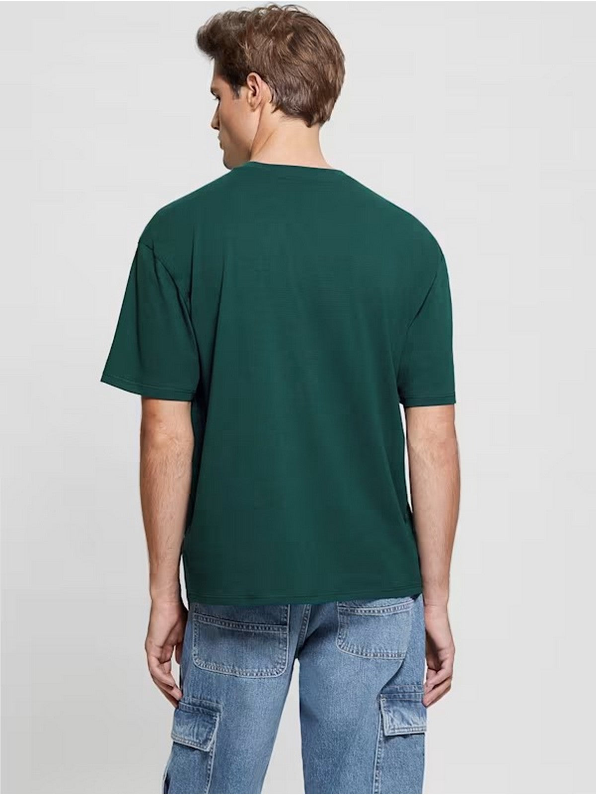 GUESS T-Shirt e Polo Uomo SS BSC GUESS BEAR TE M4RI81 K9RM1 F8L4 Verde