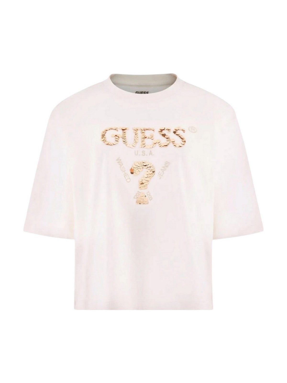 GUESS SPORT T-shirt Donna AURELIE BOXY TEE V4YI06 I3Z14 G6K5 OCEAN SALT