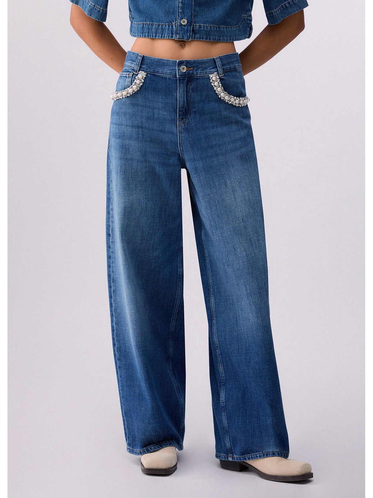 LIU JO BLUE DENIM Jeans Donna  UA6265DS082 79034 Den.Blu dk.str.pearl