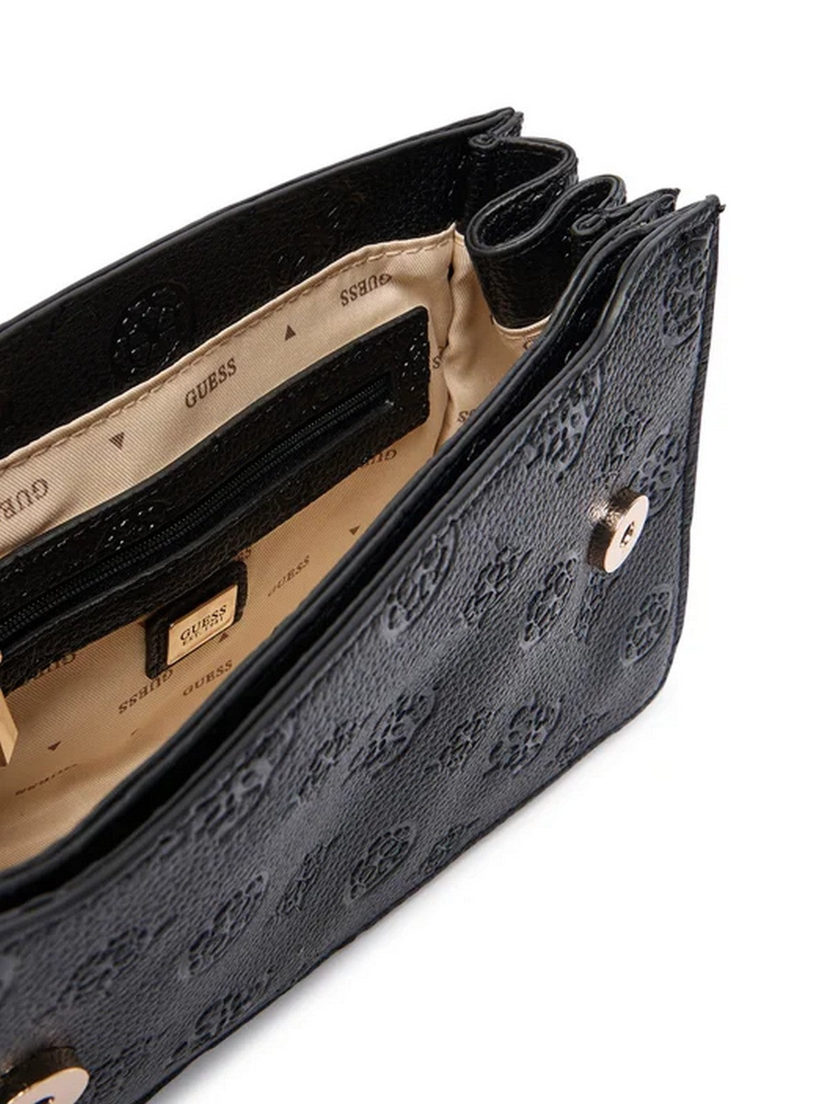 GUESS Borsa Donna CRESIDIA II CNVRTBL XBODY FLAP HWPD98 88210 BLO BLACK LOGO