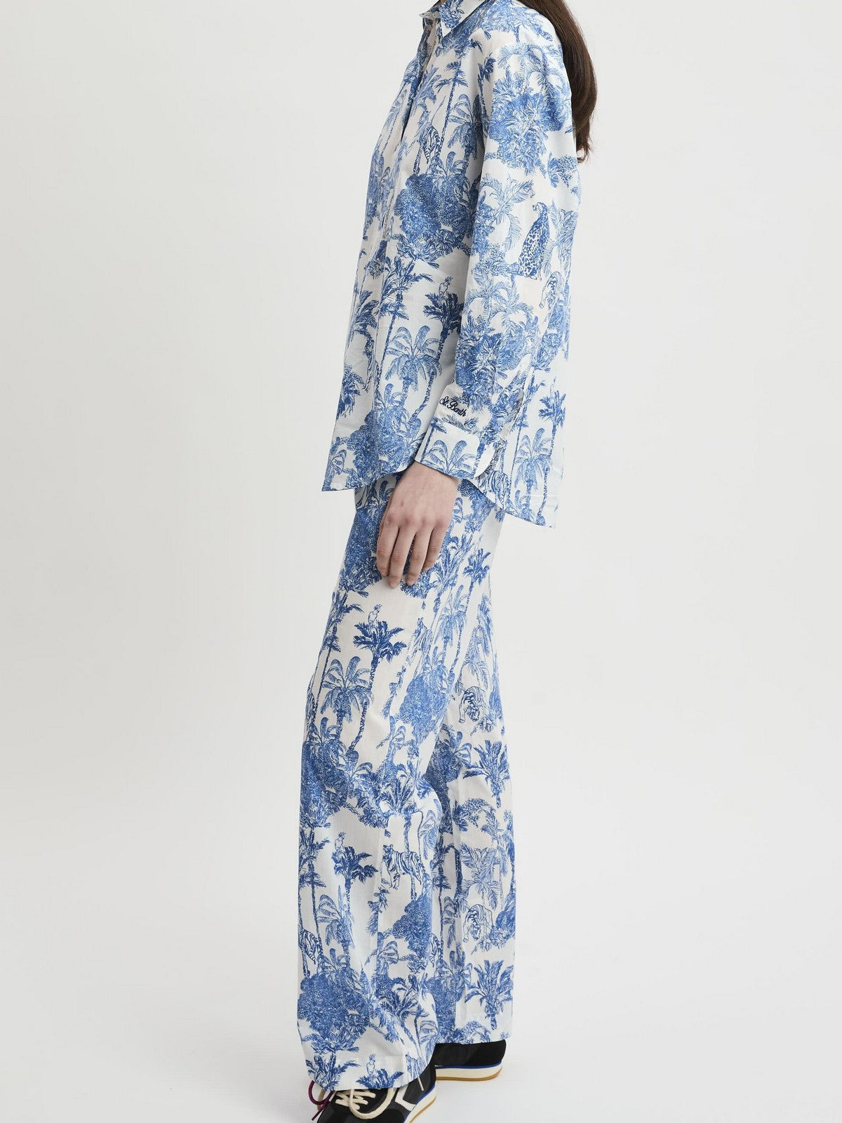 MC2 SAINT BARTH Camicia Donna  BRIGITTE 01288L COTTON JUNGLE OCEANIA 01