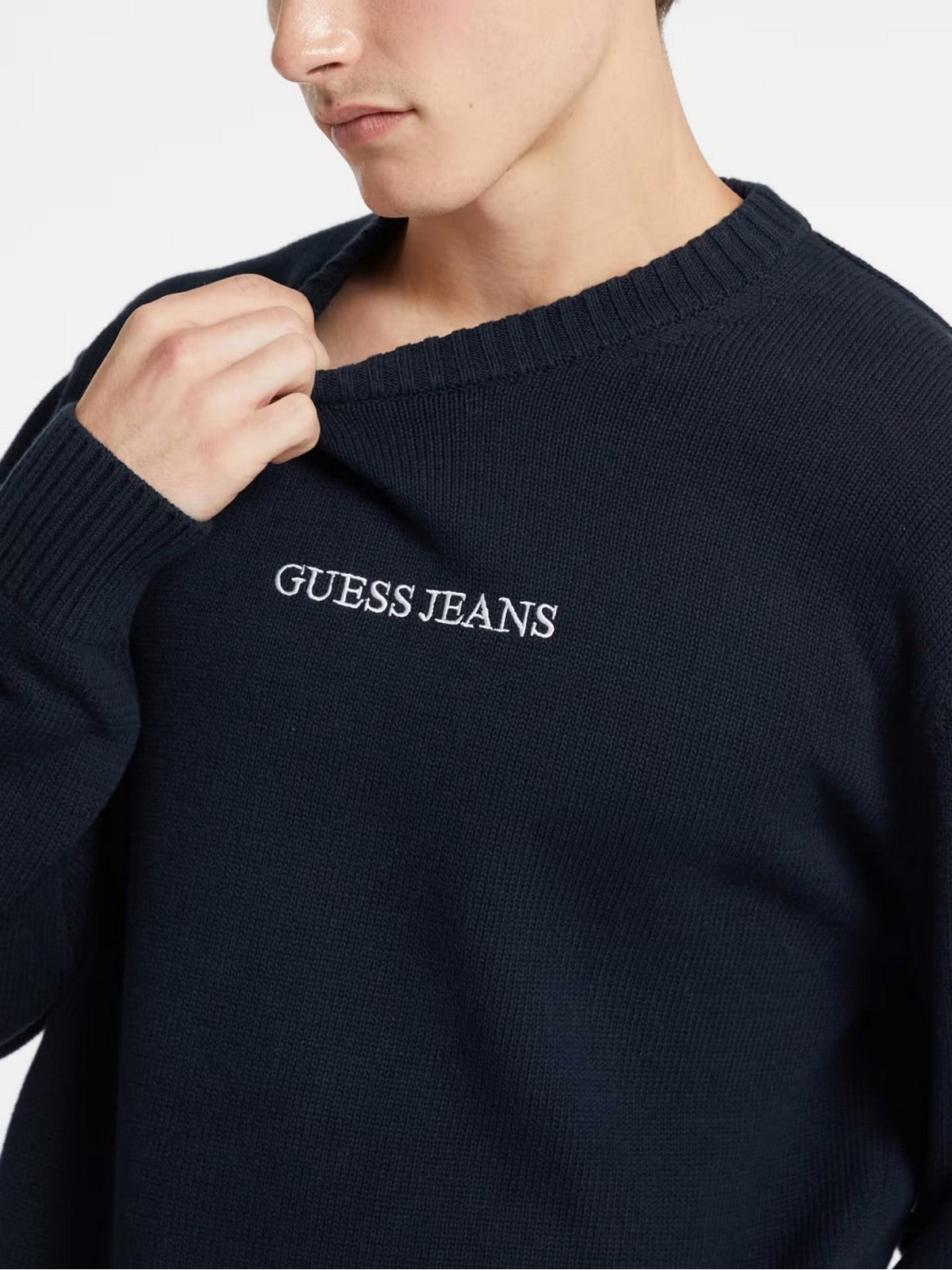 GUESS Maglione Uomo Gj Ls Cn Guess J Emb M4BR31 Z3HM1 A71W Blu