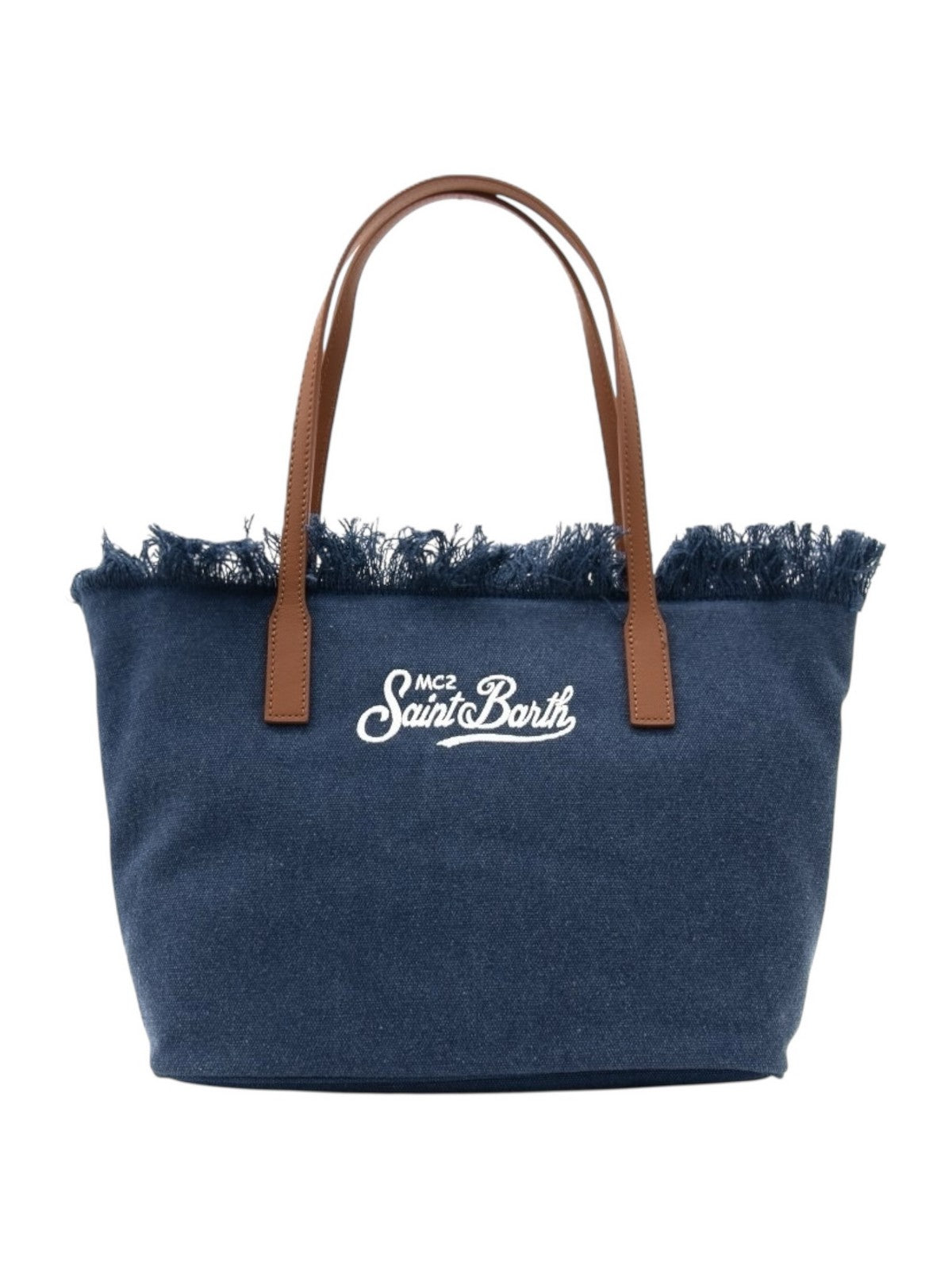MC2 SAINT BARTH Borsa Donna  CITY BAG FRINGE 01744L BLU