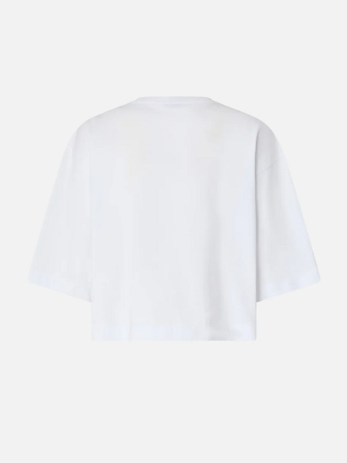 PINKO T-shirt Donna BORGHETTO T-SHIRT JERSEY LOGO 106814-A3AM Z04 BIANCO BRILL.