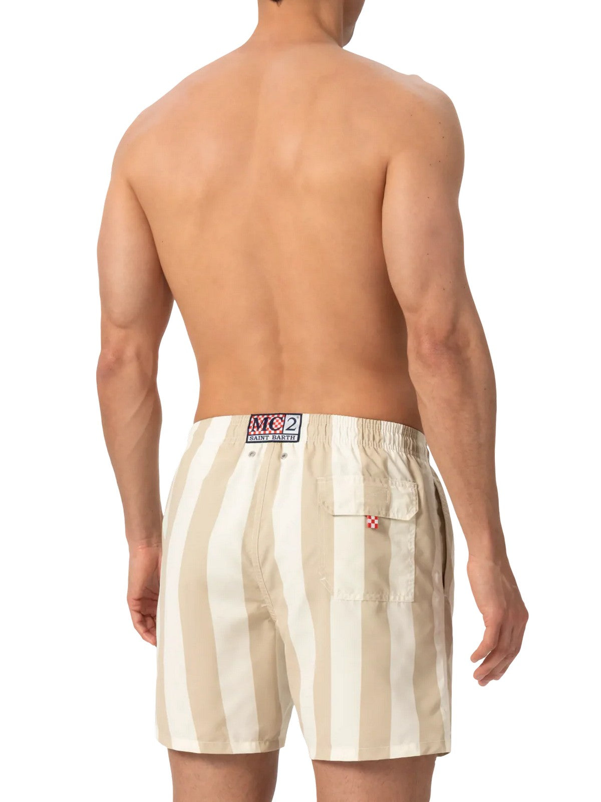 MC2 SAINT BARTH Costume da bagno Uomo  SYROS 04060L STRIPES POP V 1110 EMB