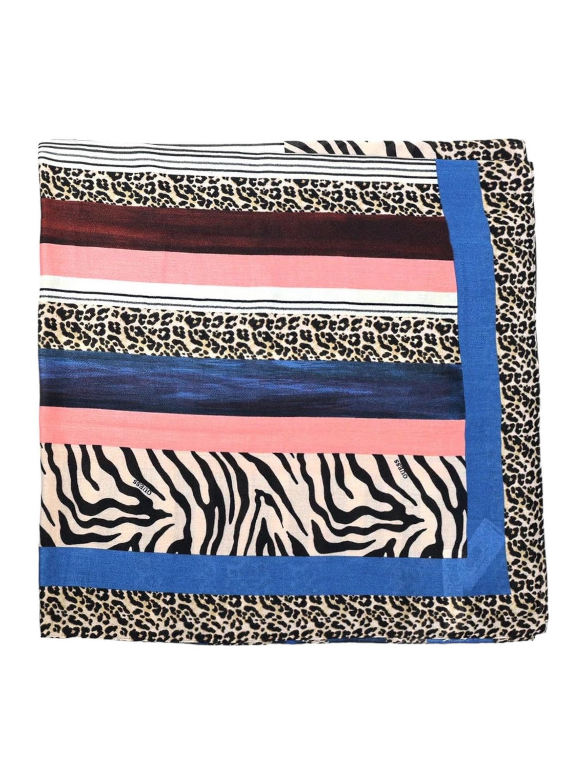 GUESS Foulard Donna Kefiah 130X130 AW9990 POL03 BLM Blu gioboutiqueweb