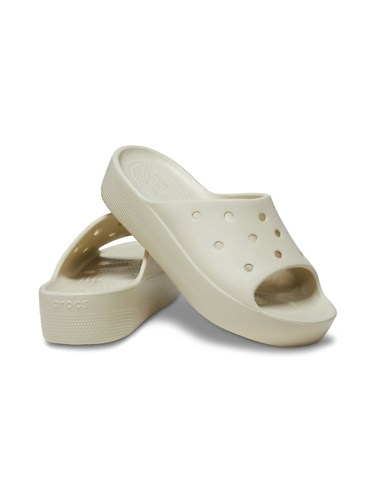 Crocs Ciabatta Frau Klassische Plattform Flip W 208180 2Y2 Beige