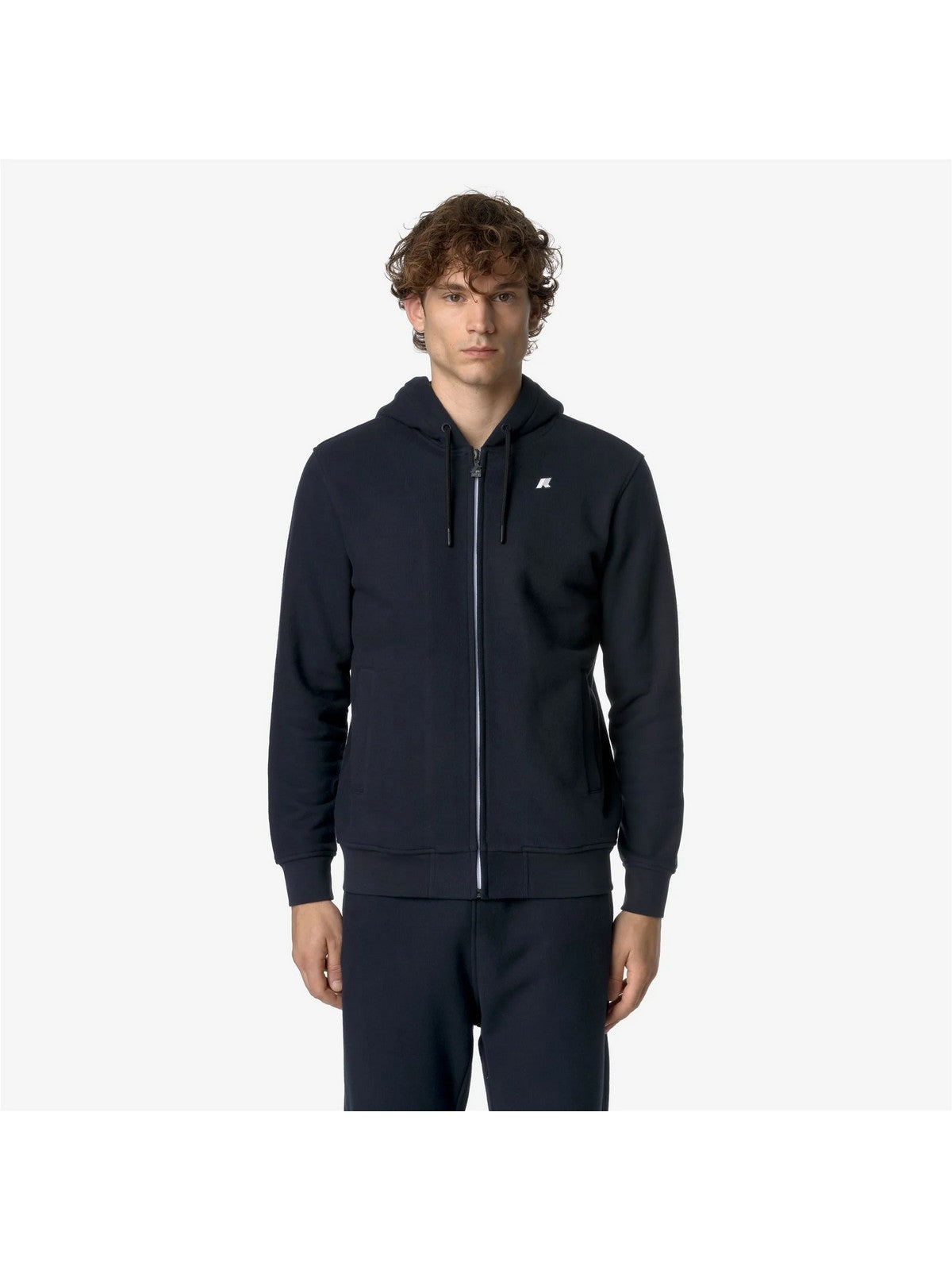 K-WAY Felpa Uomo ANTHONY HEAVY FLEECE K8133IW K89 Blu gioboutiqueweb