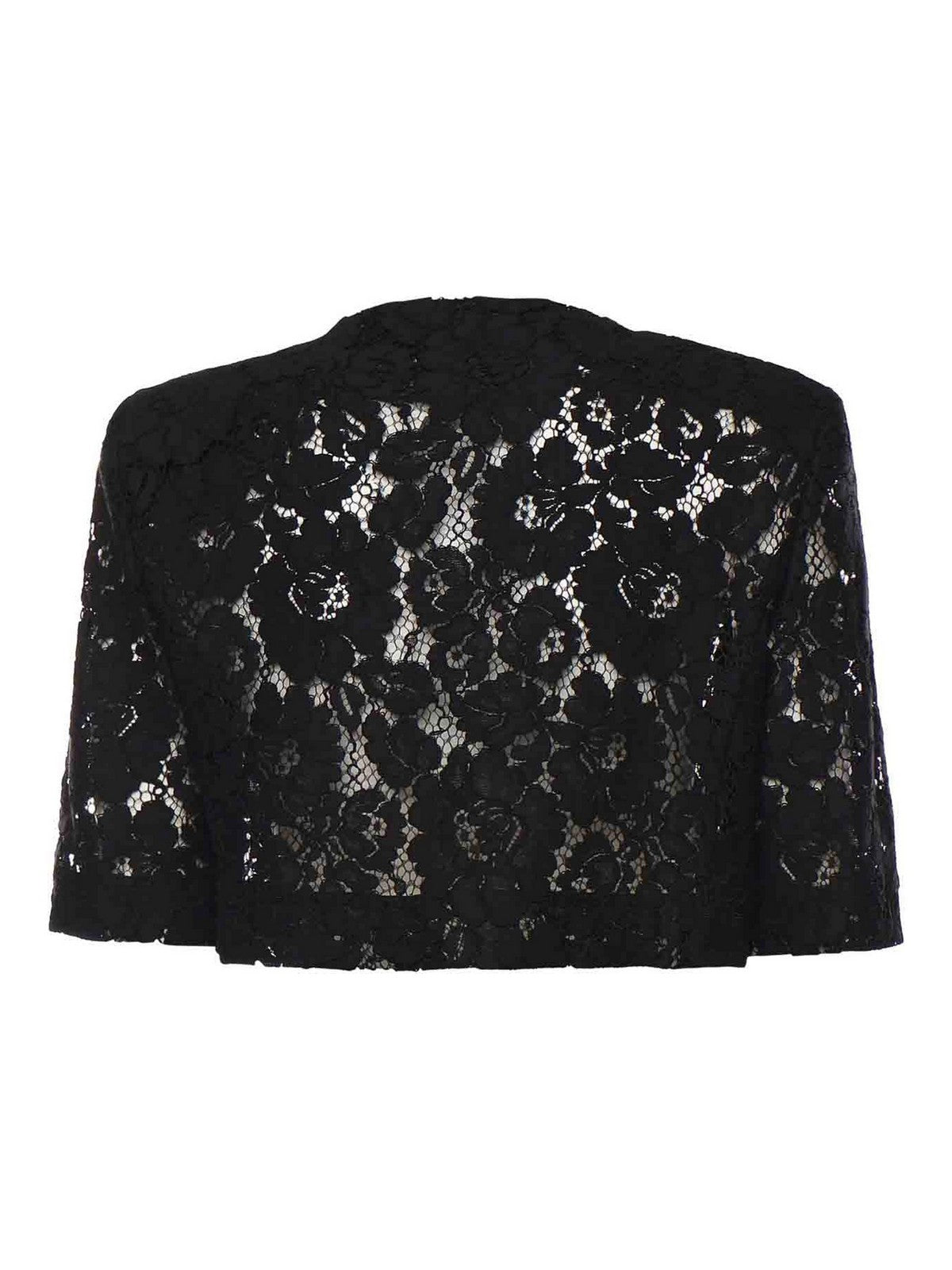 PINKO Giacca Donna PLATANO SPENCER PIZZO REBRODE 106552-A330 Z99 NERO LIMOUSINE