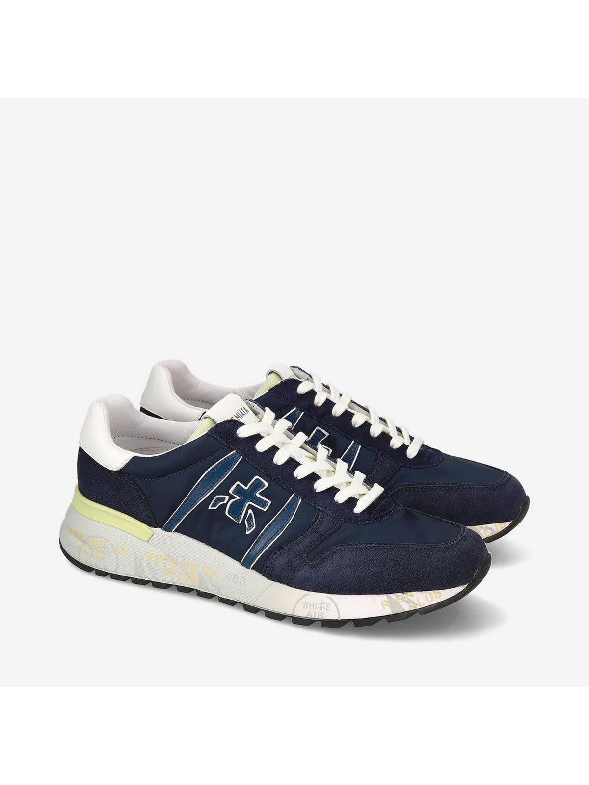 Verliehen Männer Sneaker Lander Var 6634 Blau