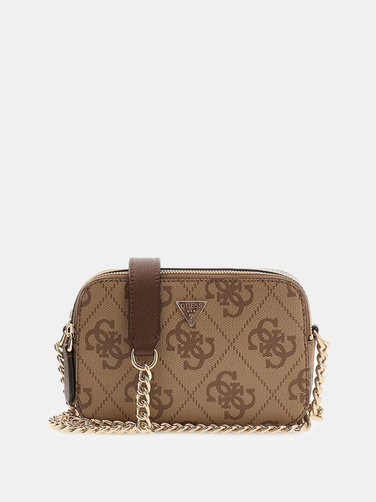GUESS Borsa Donna NOELLE II CROSSBODY CAMERA HWSO96 72140 LGW LATTE LOGO/BROWN