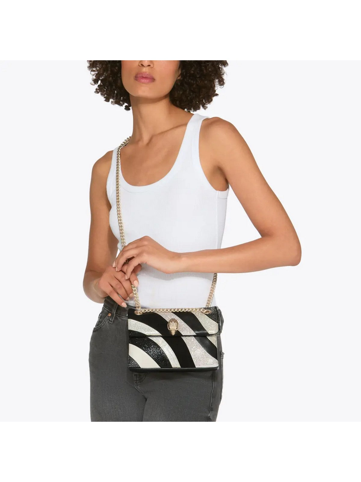 KURT GEIGER Borsa Donna MINI KENSINGTON BAG 4374309189 BLK/OTHER BLK/OTHER gioboutiqueweb