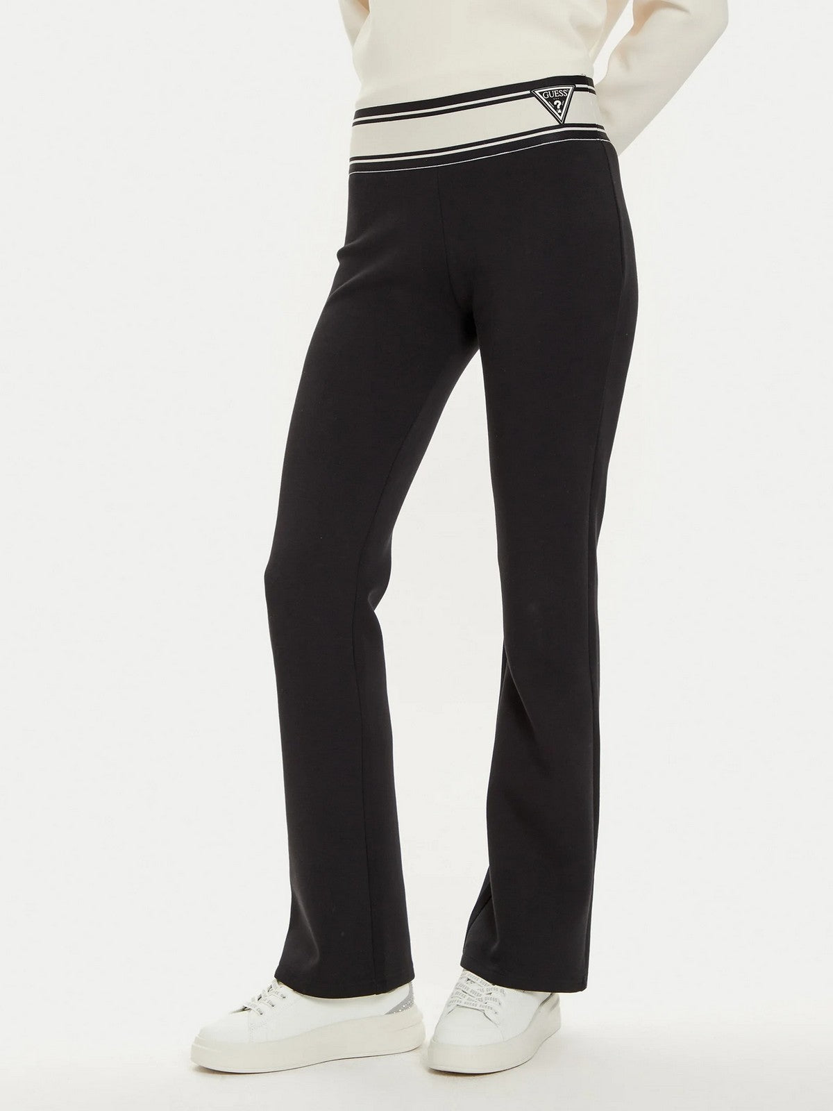 GUESS SPORT Pantalone Donna ANN LONG PANTS V3BB09 KBCK2 JBLK Nero