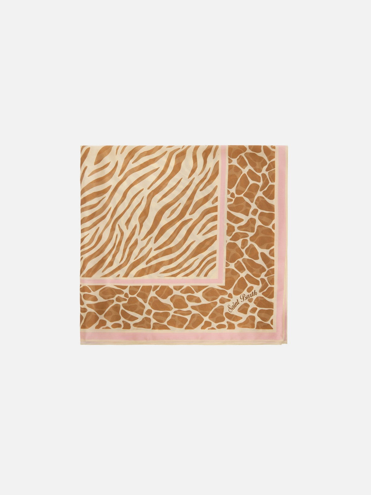 MC2 SAINT BARTH Bandana Donna  KITANA 09439L SILK SAFARI SKIN 1019
