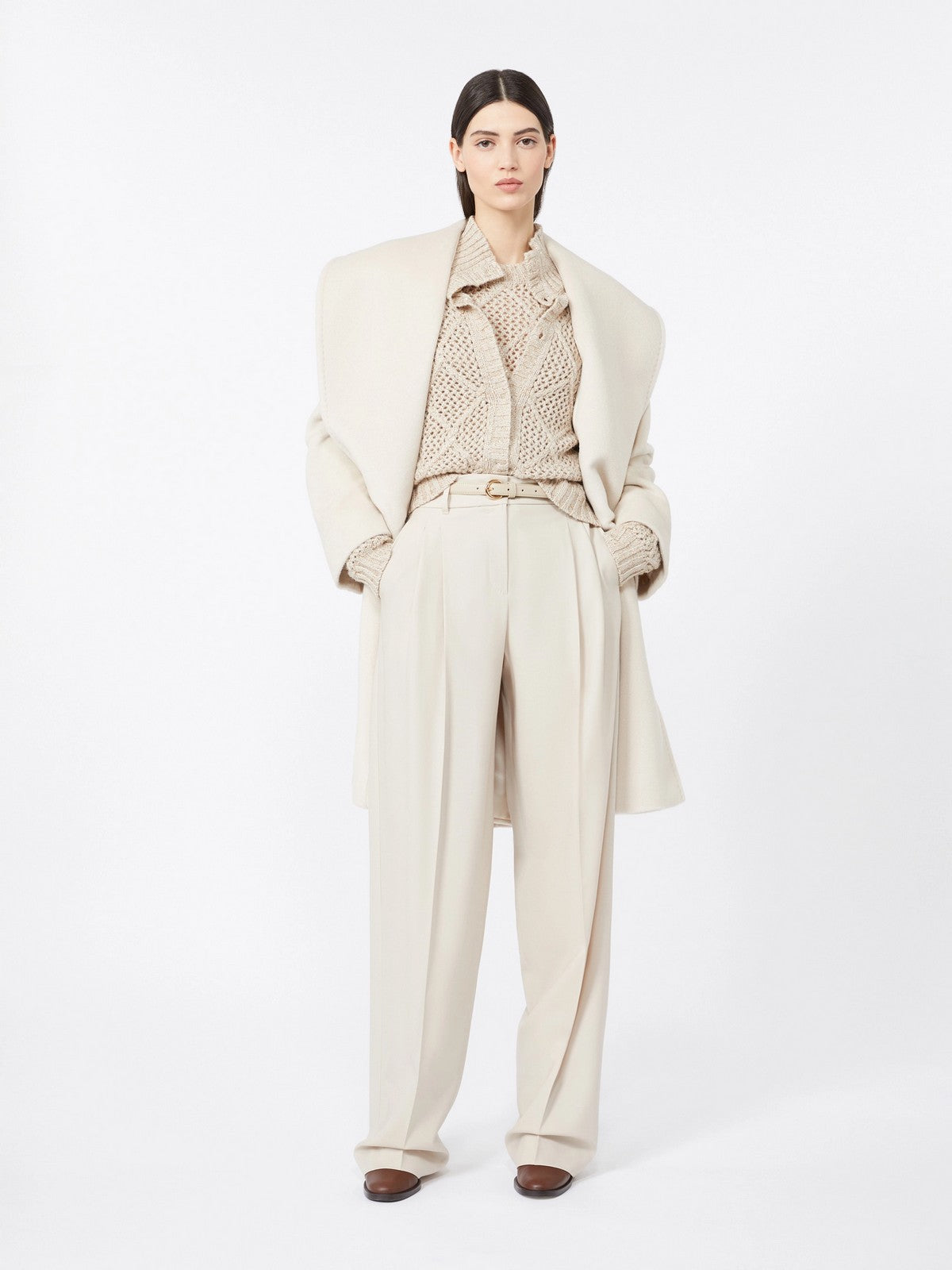 MAX MARA Pantalone Donna ENTRATA 2526136082600 018 Beige