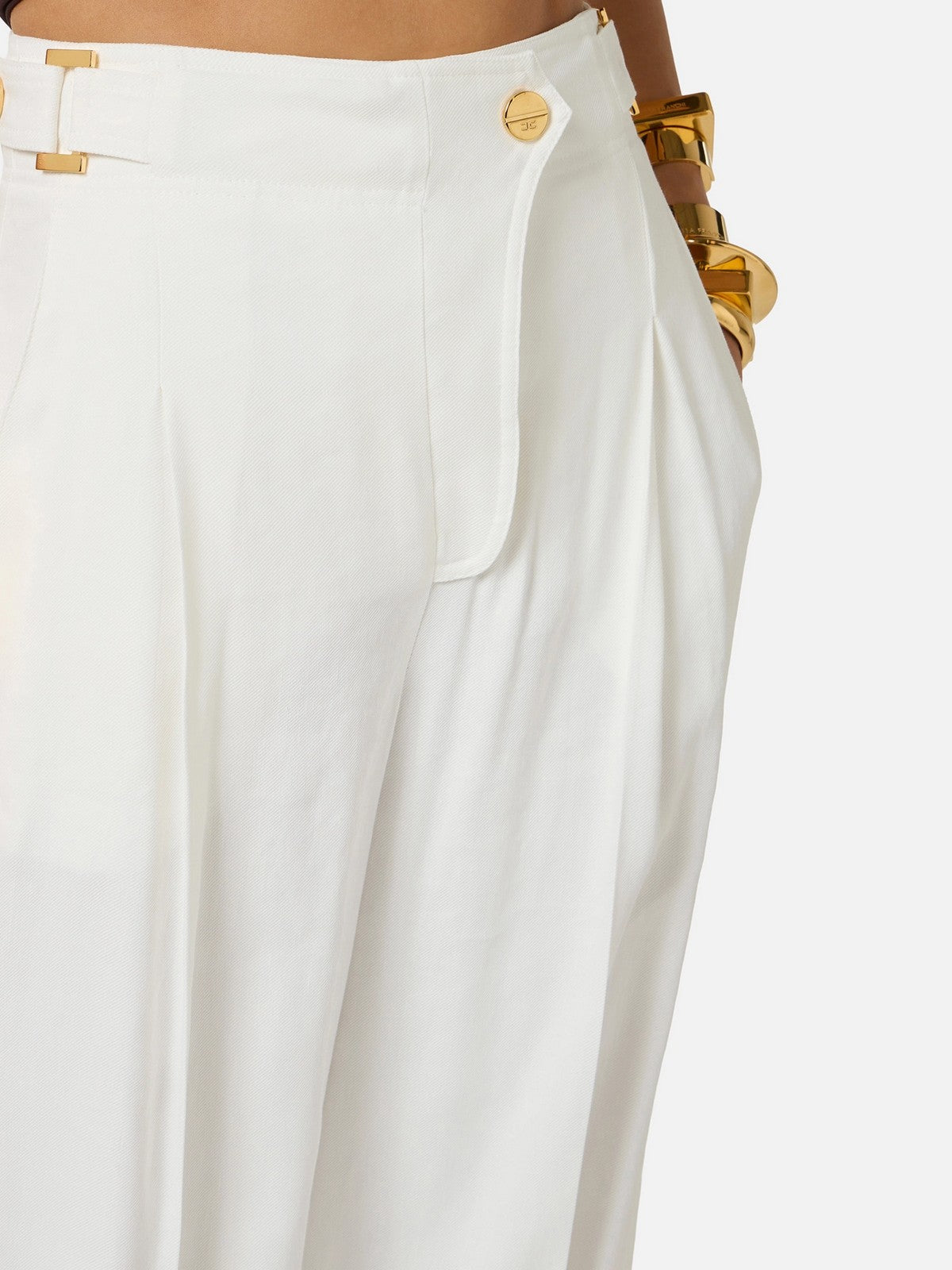 ELISABETTA FRANCHI Pantalone Donna  PA12762E2 360 Avorio
