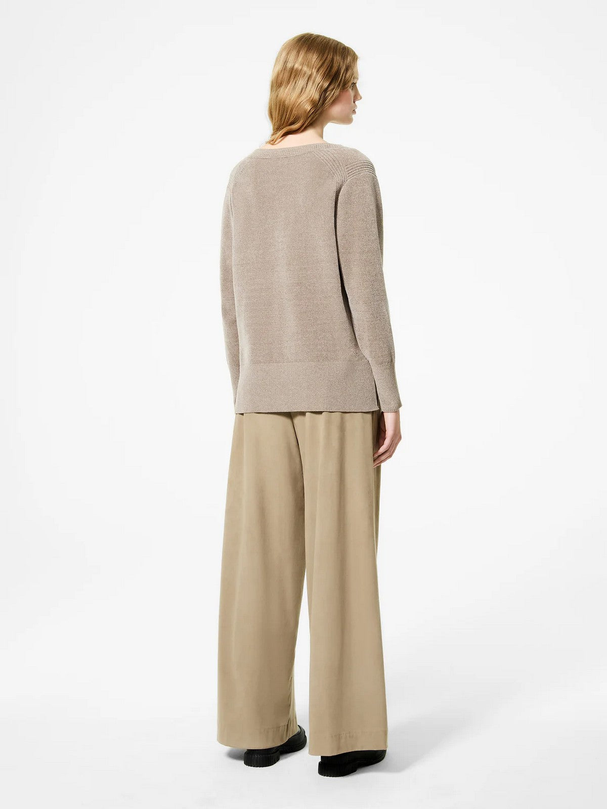 RRD Maglione Donna VELVET VENT V-NECK WOM KNIT W25634 87 87 TABACCO