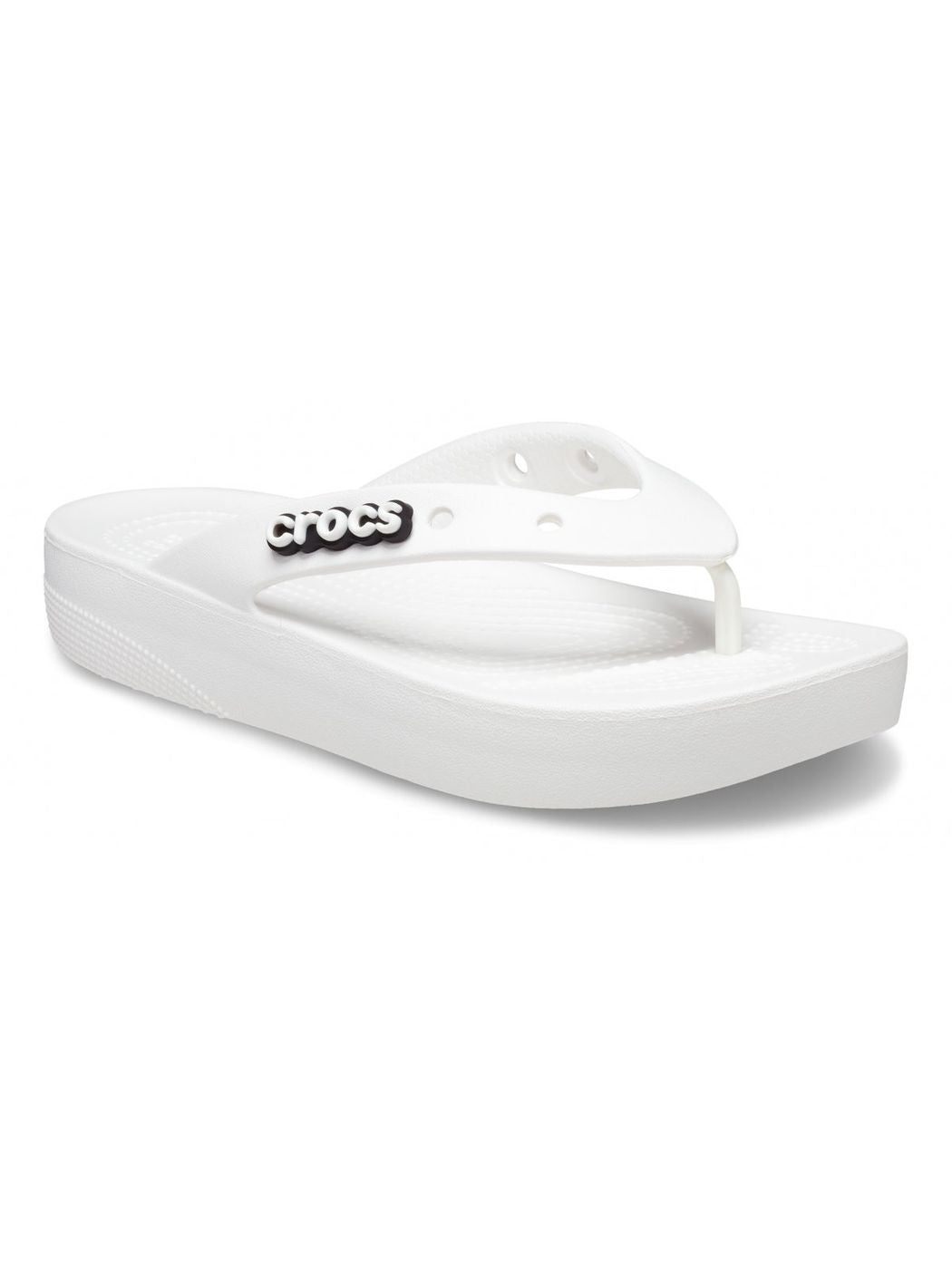 CROCS Tongs à plateforme classique pour femmes W 207714 100 blanc