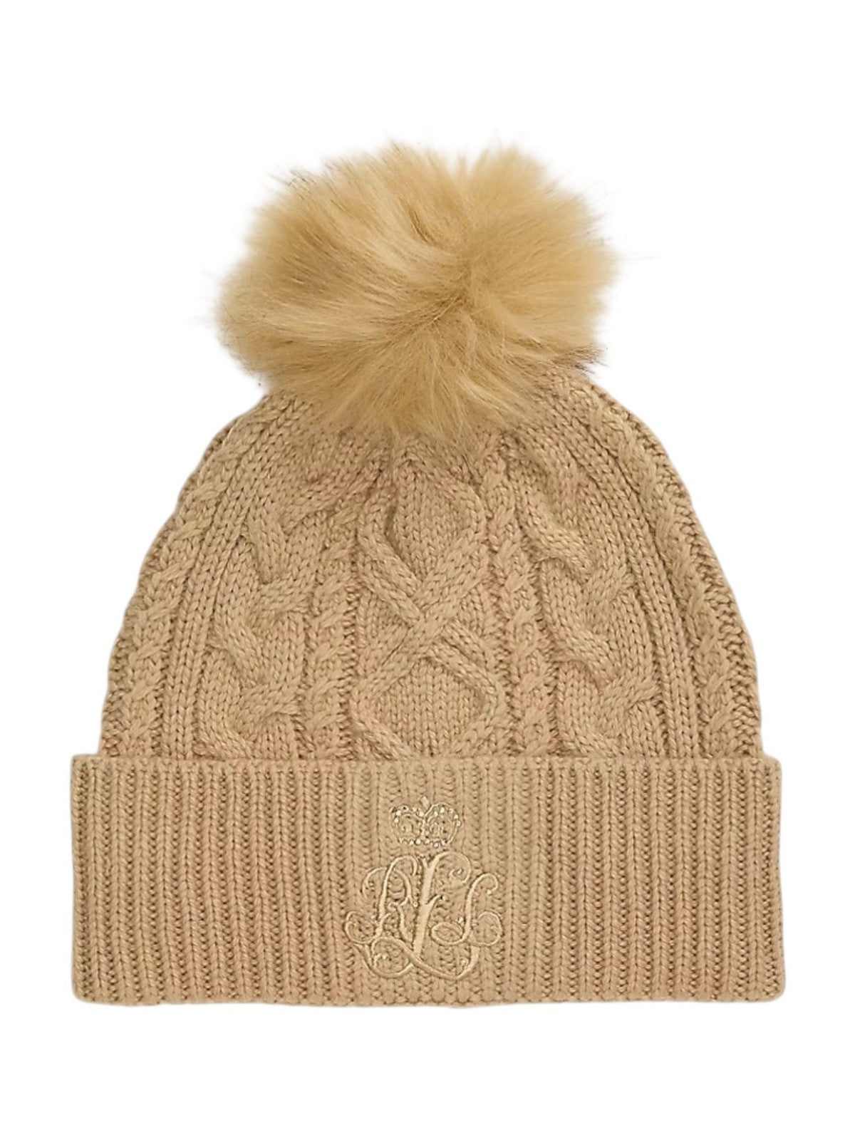 LAUREN RALPH LAUREN Cappello Donna CL HT DCT EM-HAT 454P04466 002 BIRCH TAN gioboutiqueweb