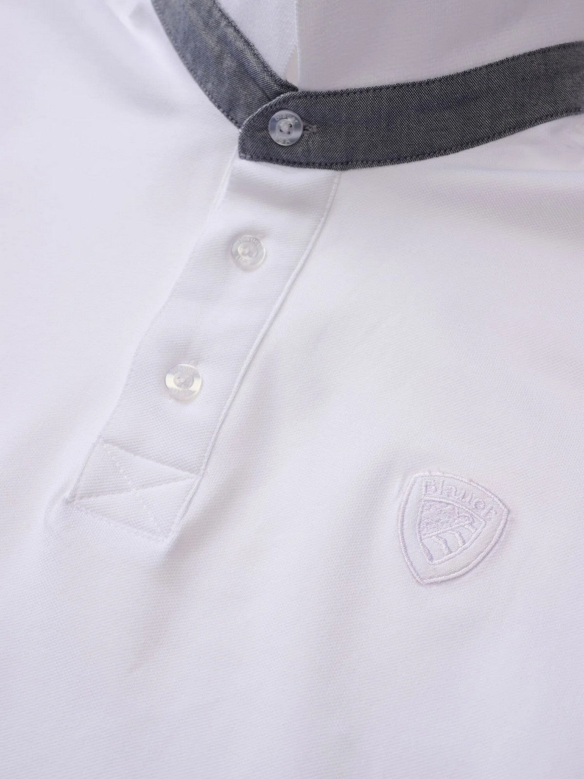 BLAUER Polo Uomo PHILP 26SBLUT02321 007481 100 BIANCO OTTICO