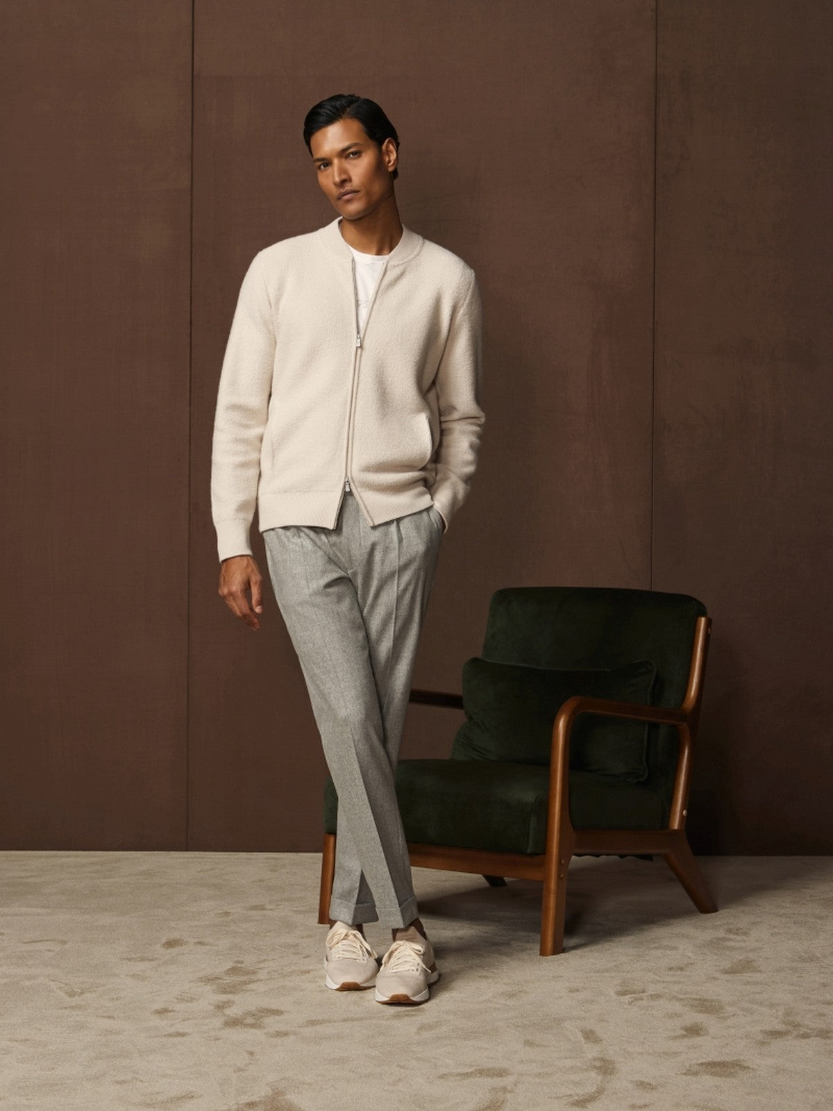 GRAN SASSO Cardigan Uomo  57139/19658 113 Avorio