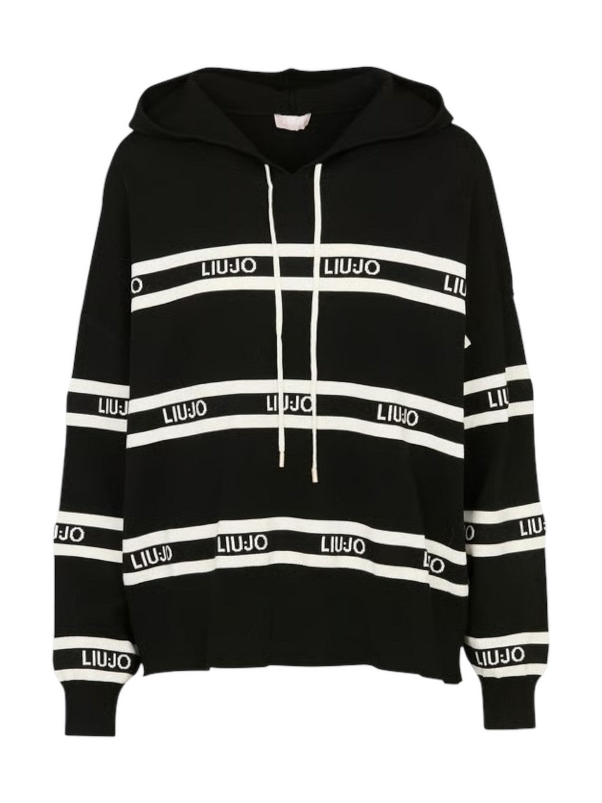 LIU JO SPORT Felpa Donna  TF5216MS63L 03N66 Nero/bianco latte