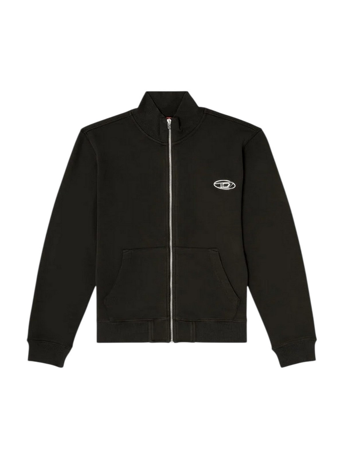 DIESEL Herren Sweatshirt S-GINN-ZIP-IOD SWEATSHIRT A21873 0BKBW 900 001 - SCHWARZ