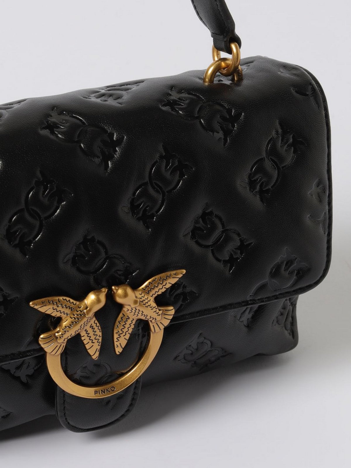 PINKO Borsa Donna LOVE LADY PUFF CLASSIC CL 100043-A2JX Z99Q NERO-ANTIQUE GOLD