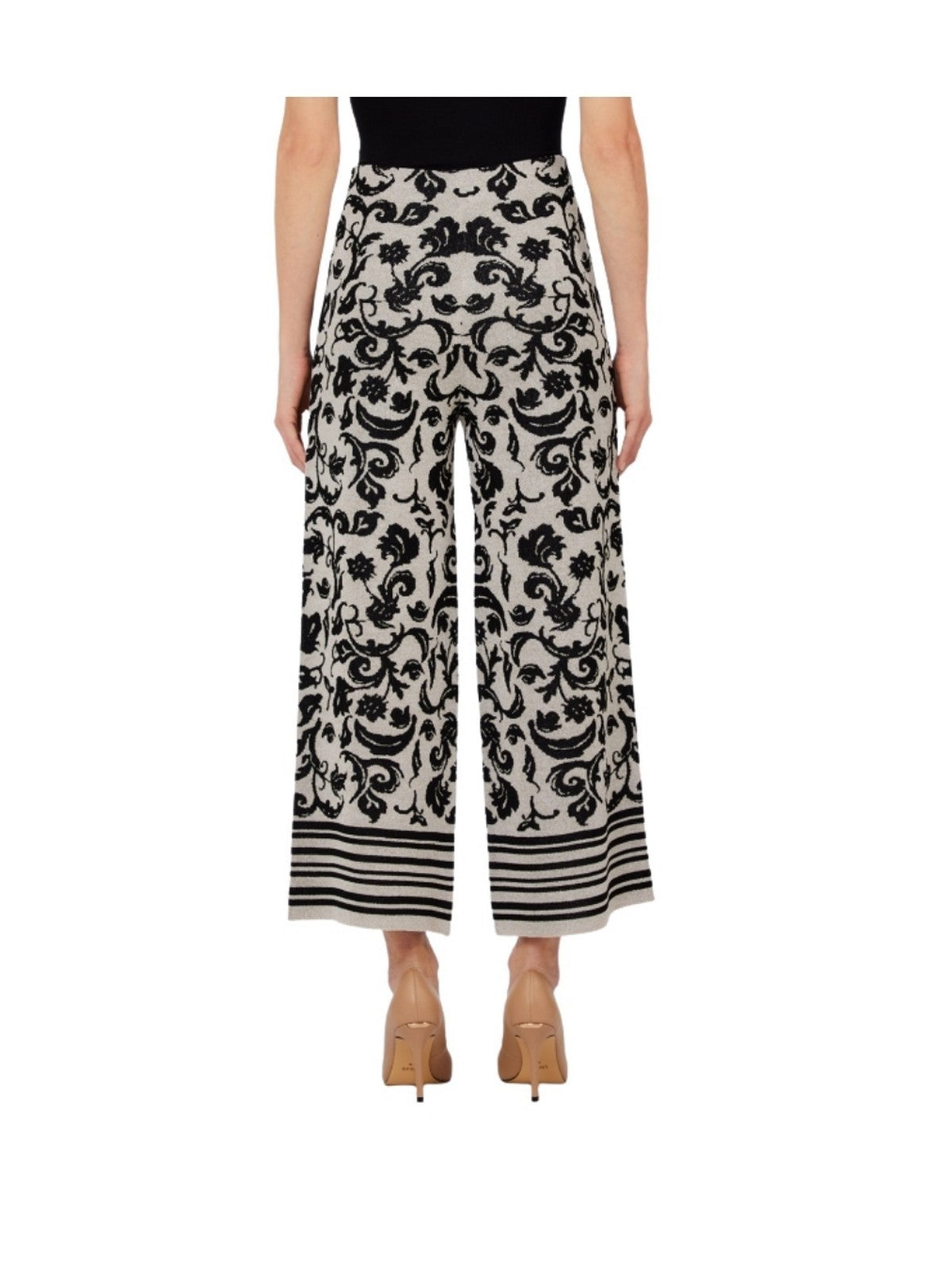 LIU JO WHITE Pantalone Donna  WA6424MA587 P9564 Jacq.arab.white/blac