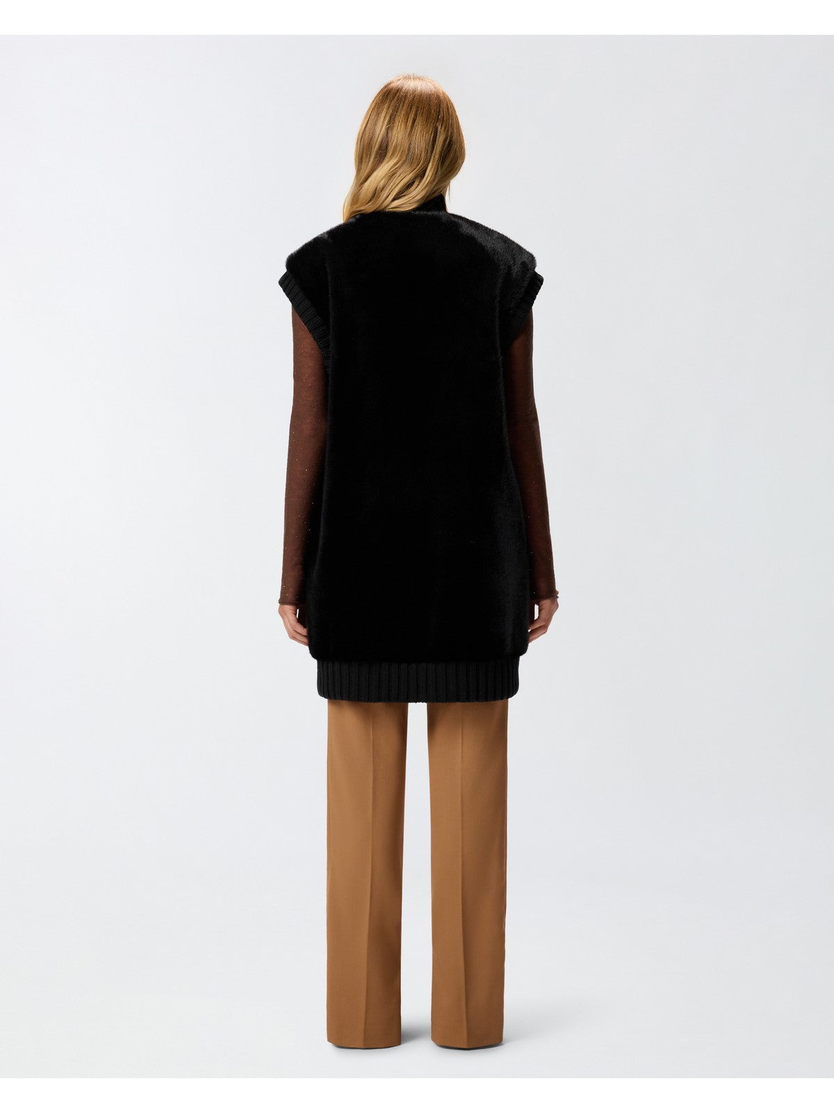 PINKO Gilet Donna GENOVESE GILET 105402-A2PI Z99 NERO LIMOUSINE gioboutiqueweb